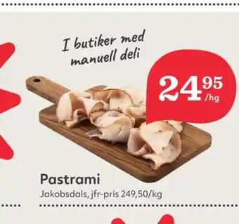Hemköp Jakobsdals pastrami erbjuda
