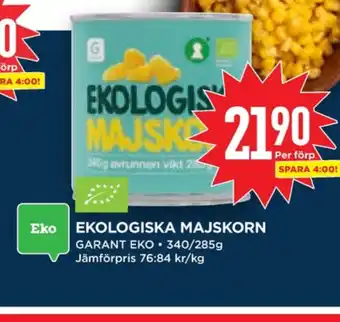 Willys Hemma Garant majs erbjuda