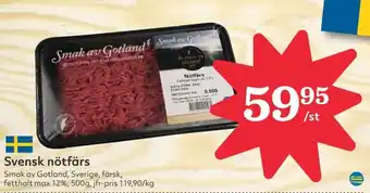 Hemköp Svensk nötfärs erbjuda