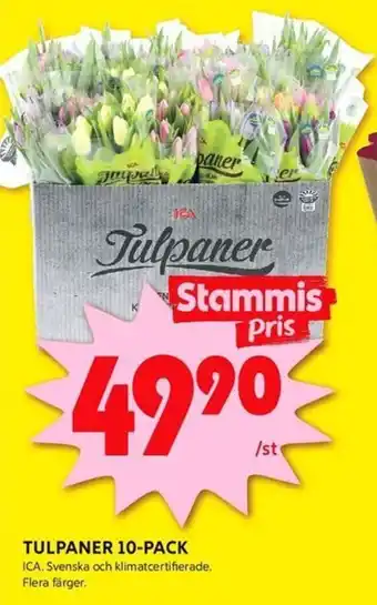 ICA Kvantum TULPANER 10-PACK erbjuda