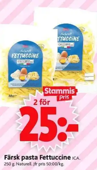 ICA Supermarket Färsk pasta Fettuccine erbjuda