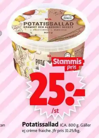 ICA Supermarket Potatissallad erbjuda