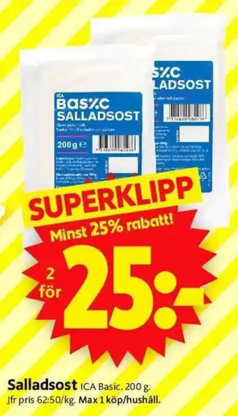 ICA Supermarket Salladsost erbjuda