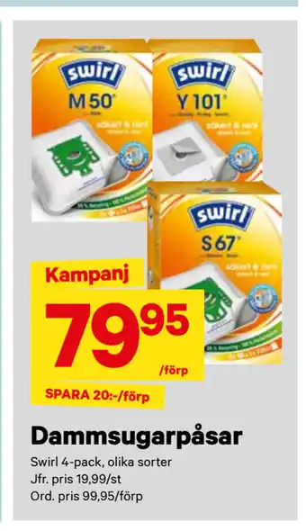 City Gross Dammsugarpåsar erbjuda