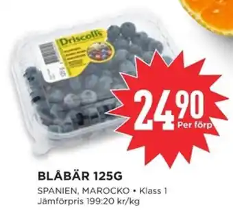 Willys BLÅBÄR 125G erbjuda