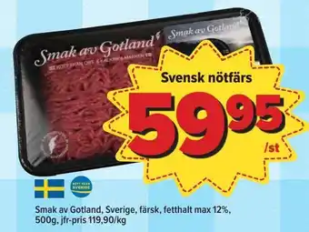 Östenssons Svensk nötfärs erbjuda
