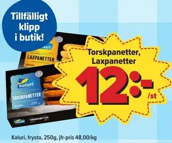 Östenssons Torskpanetter, Laxpanetter erbjuda
