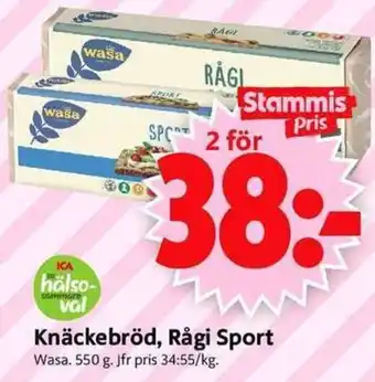 ICA Supermarket Knäckebröd, Rågi Sport erbjuda