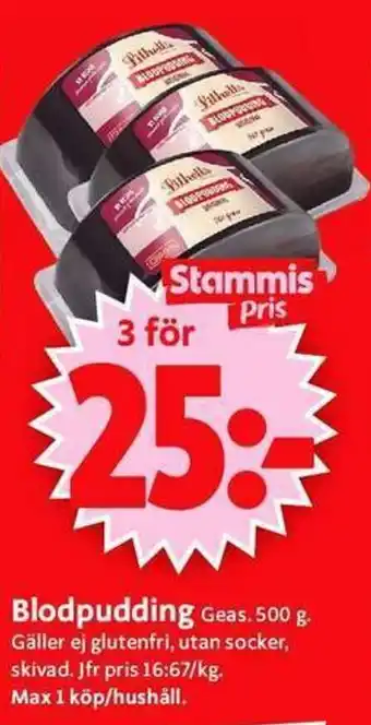 ICA Supermarket Blodpudding erbjuda
