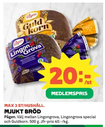 Coop Mjukt bröd erbjuda