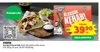 Coop Konsum Kebab erbjuda