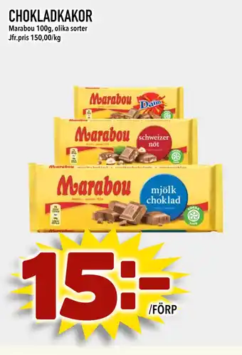 Bonum Matmarknad Chokladkakor erbjuda