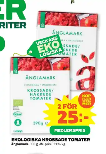 Coop Konsum Ekologiska krossade tomater erbjuda
