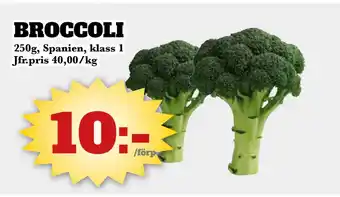 Bonum Matmarknad Broccoli erbjuda