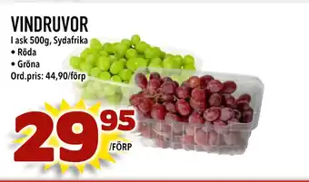 Din Mat Vindruvor erbjuda