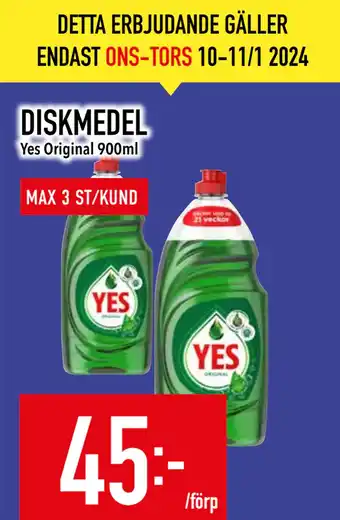Matdax Diskmedel erbjuda