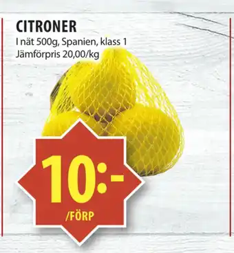Matvärlden Tensta Citroner erbjuda