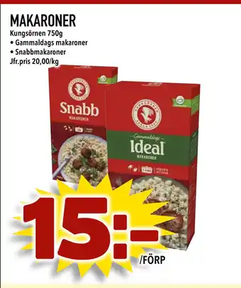 Matdax Makaroner erbjuda