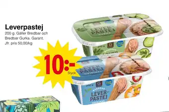 Matöppet Leverpastej erbjuda
