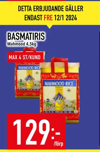 Matdax Basmatiris erbjuda