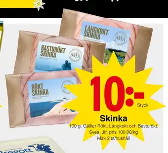 Matöppet Skinka erbjuda