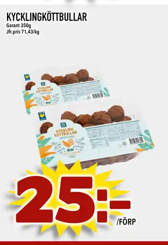 Nya Pulsen Kycklingköttbullar erbjuda