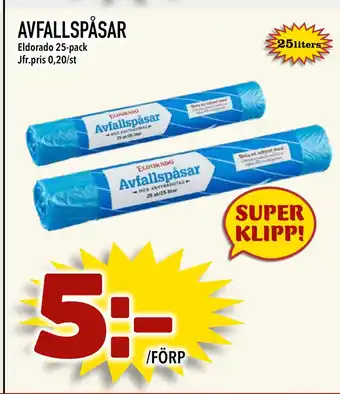 Nya Pulsen Avfallspåsar erbjuda