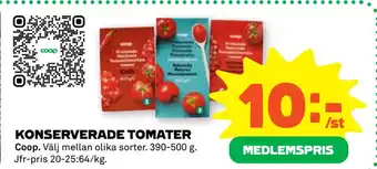 Stora Coop Konserverade tomater erbjuda