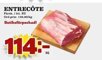 Supergrossen Entrecôte erbjuda