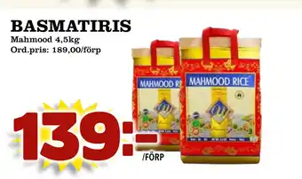 Supergrossen Basmatiris erbjuda