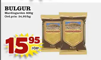 Supergrossen Bulgur erbjuda