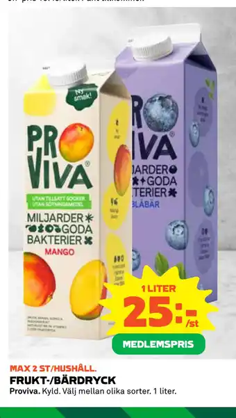 Coop Frukt-/bärdryck erbjuda