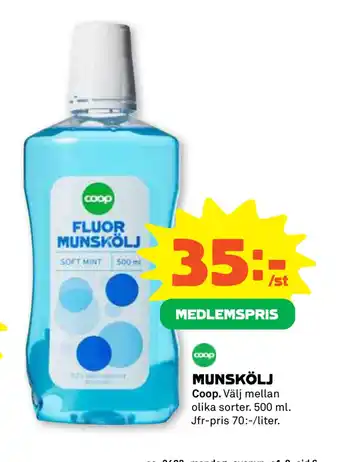 Coop Munskölj erbjuda