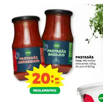 Coop Forum Pastasås erbjuda