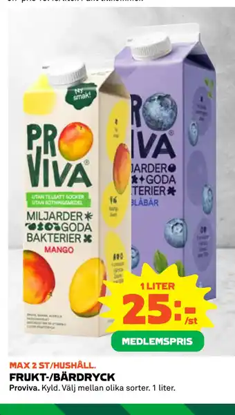Coop Daglivs Frukt-/bärdryck erbjuda
