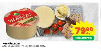 Coop Daglivs Hushållsost erbjuda