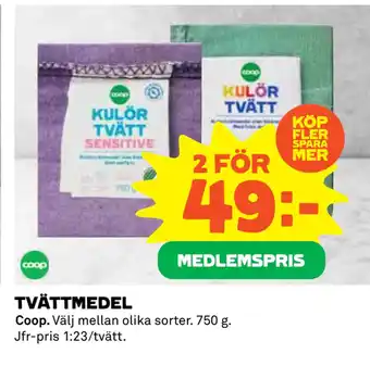 Coop Daglivs Tvättmedel erbjuda