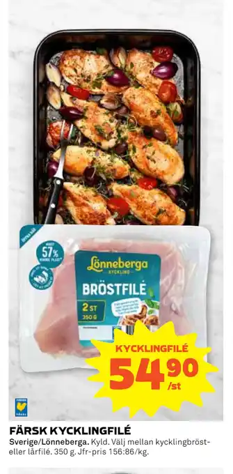 Coop Daglivs Färsk kycklingfilé erbjuda