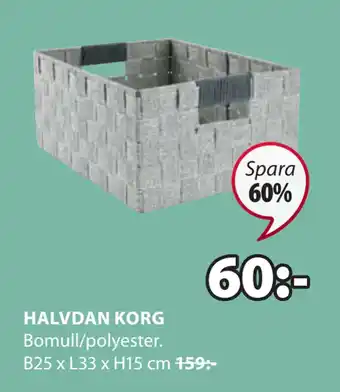 JYSK Halvdan korg erbjuda