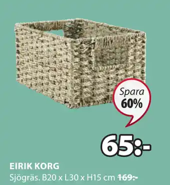 JYSK Eirik korg erbjuda