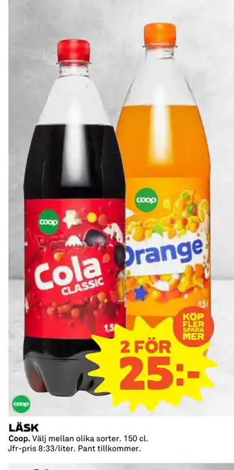 Coop Daglivs Läsk erbjuda