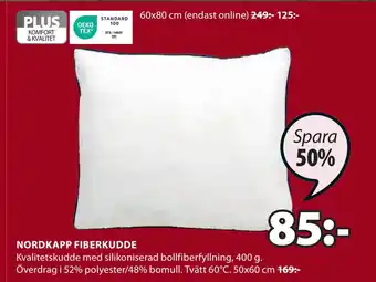JYSK Nordkapp fiberkudde erbjuda