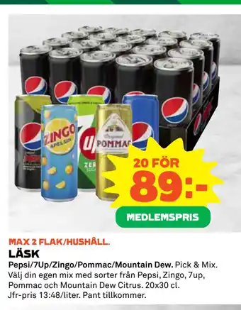 Coop Daglivs Läsk erbjuda