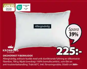 JYSK Okshornet fiberkudde erbjuda