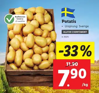 Lidl Potatis erbjuda