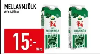 Matdax Arla mellanmjölk erbjuda
