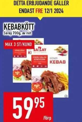Matdax Saray kycklingkebab erbjuda