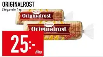 Matdax Originalrost toastbröd erbjuda