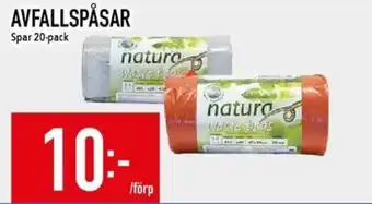 Matdax Natura avfallspåsar erbjuda