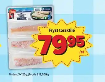 Östenssons Findus torskfilé erbjuda